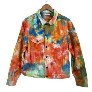 BP Tie-Dye Denim Jacket Women’s Size Medium